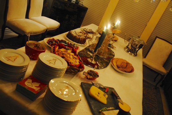 The full spread for the party